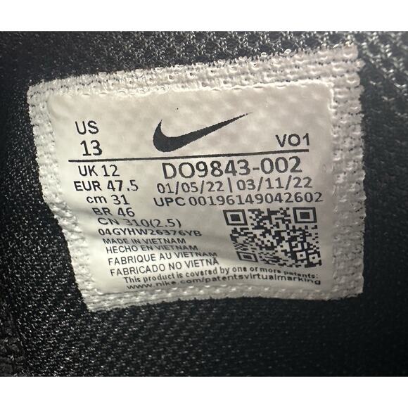 Nike Lebron Witness VI TB Basketball Sneakers Men’s Size 13D09843 002 - Picture 8 of 10